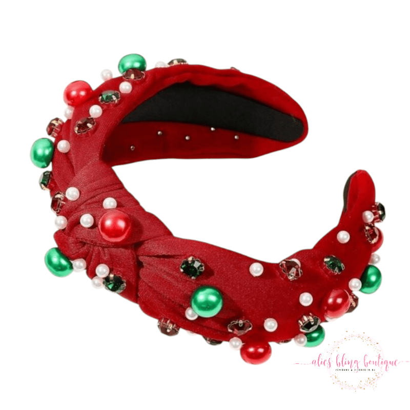 Twinkling Treasure Red Multi Headband - Sale - Alies Bling Bar - Shop Alies Boutique