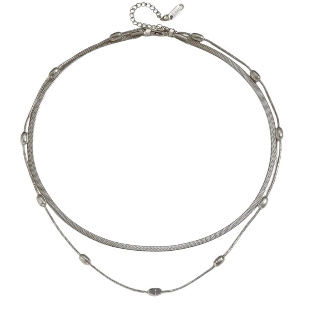 Urban Luxe Layers - Silver Necklace - Alie's Boutique - Shop Alies Boutique