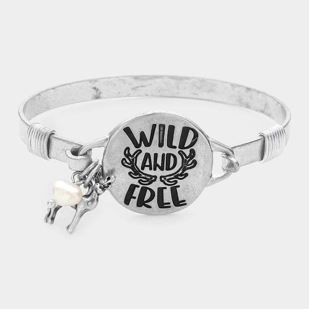 Wild Spirit - Silver Bracelet-Shop Alies Boutique