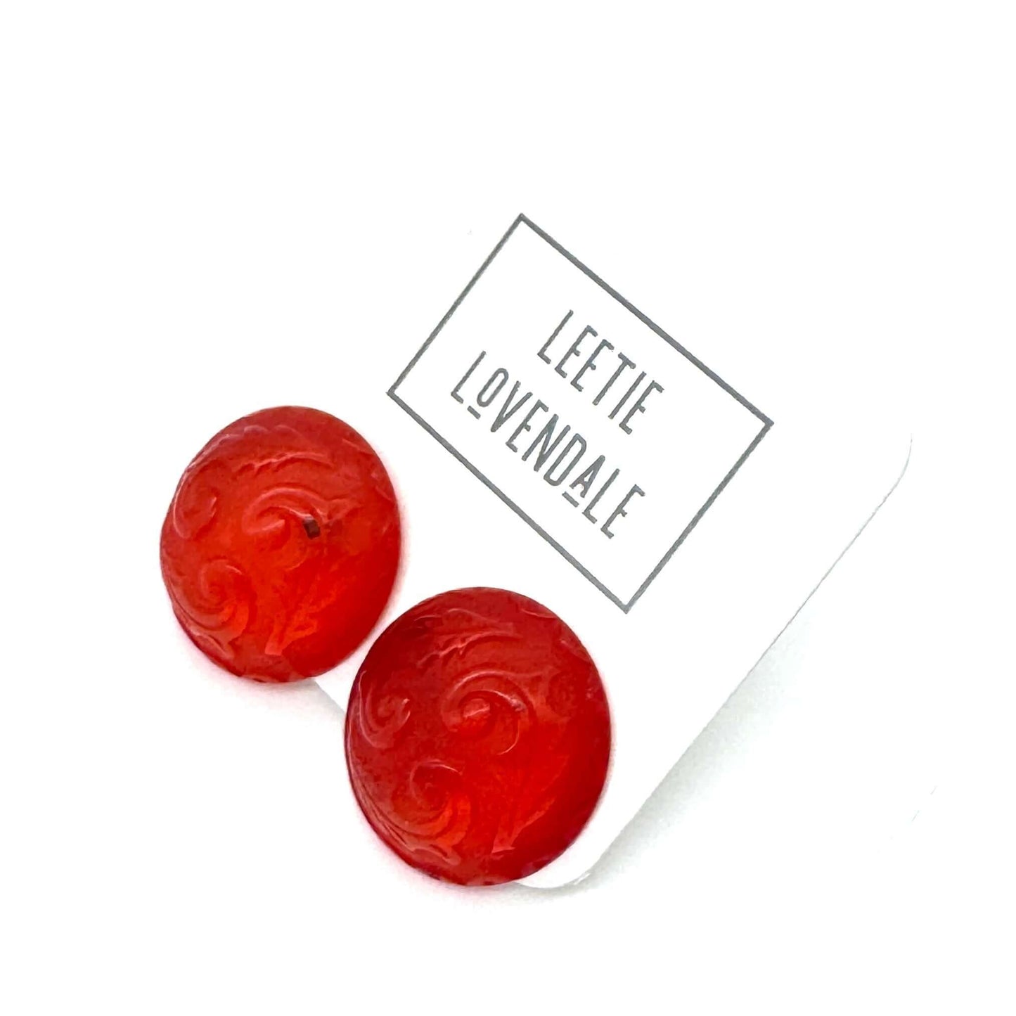 Holly Button Stud Earrings - Leetie Lovendale