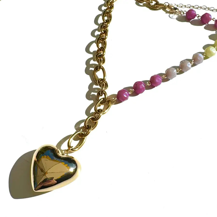 Half a Heart Y Necklace - Leetie Lovendale