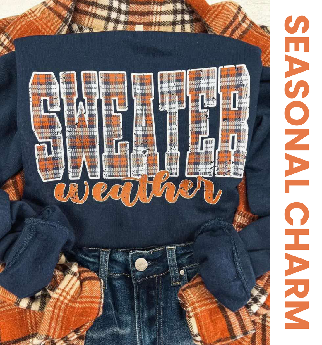🍁 Sweater Weather Meets Graphic Tees: Fall’s Coziest Combo🍁