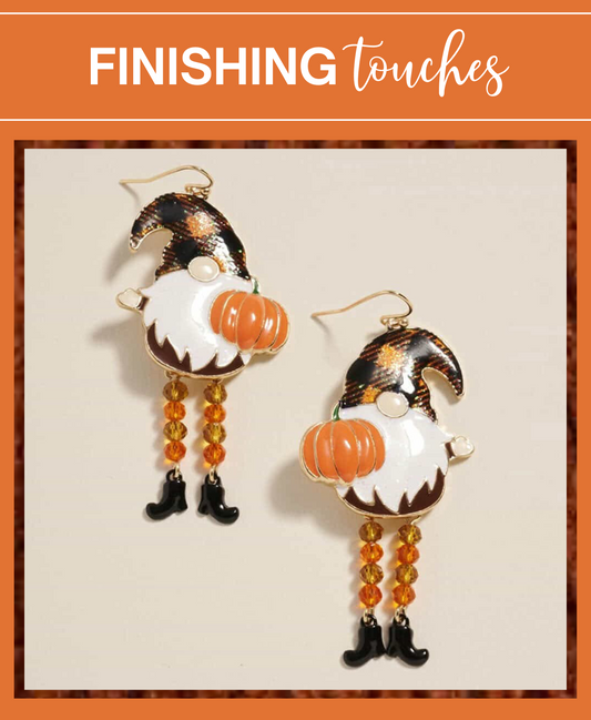 Meet the Harvest Mischief Gnome Earrings – A Whimsical Fall Must-Have