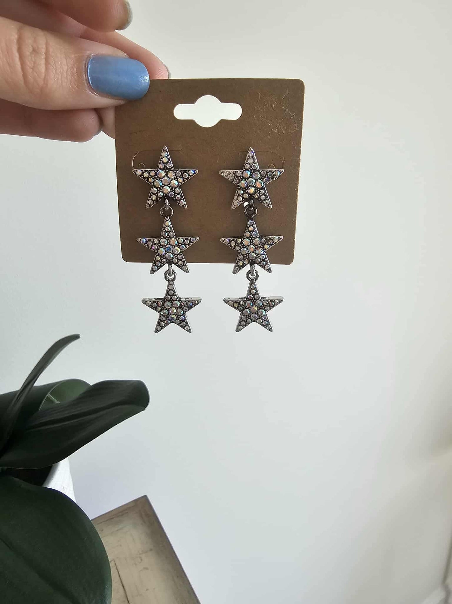 Cosmic Cascade - Iridescent Star Earrings - Alie's Boutique
