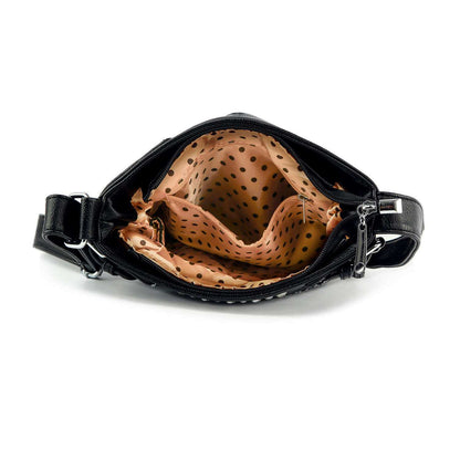 Poppy Flowers - Rhinestone Crossbody Bag