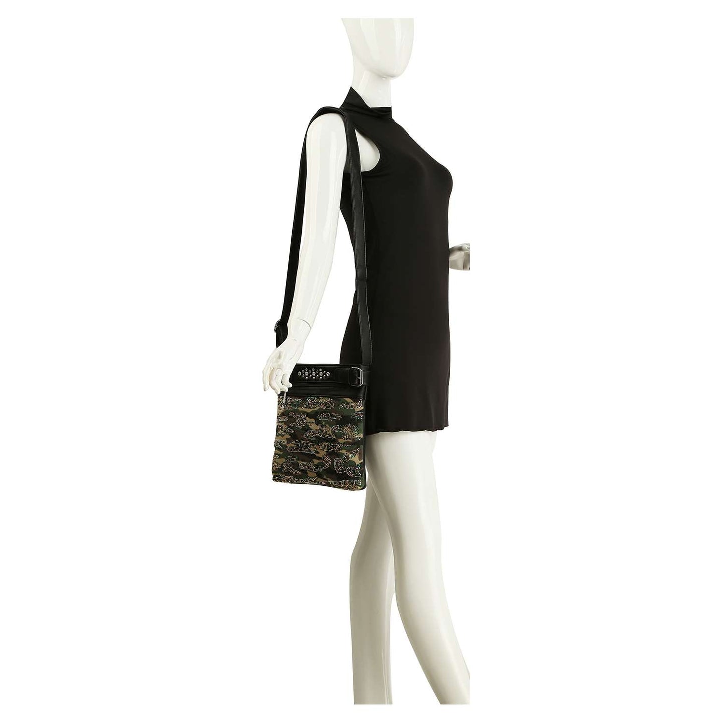 Glam Camo Sparkle Crossbody Bag