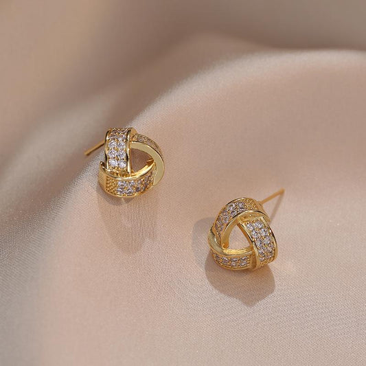 Abstract Aura - Gold Earrings