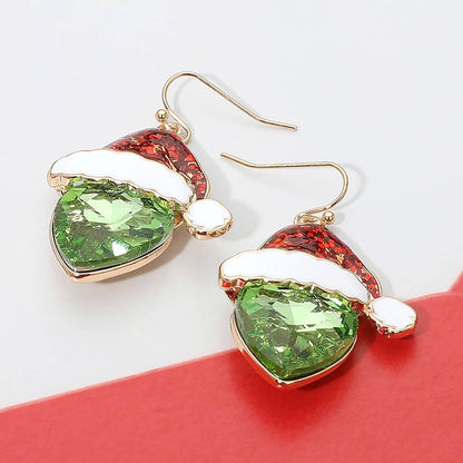 Santa's Favorite - Red & Green Earrings - Alie's Boutique
