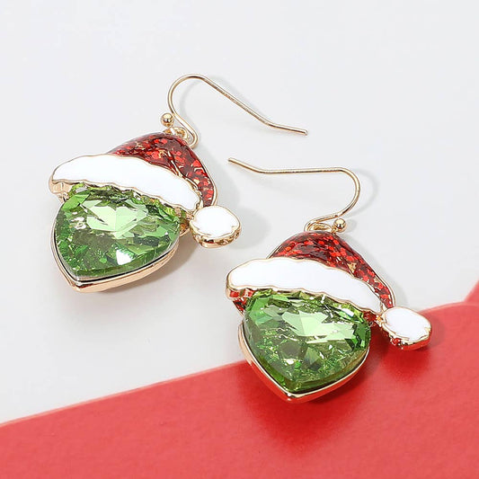Santa's Favorite - Red & Green Earrings - Alie's Boutique