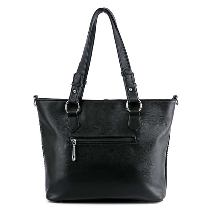 Vivid Elegance - Colorful Rhinestone Tote Handbag