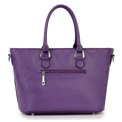 Sparkle & Shine Purple Rhinestone Tote Handbag