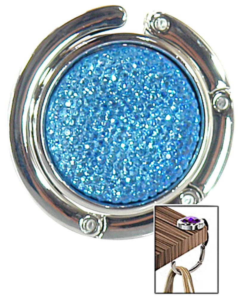 Tabletop Twinkle - Blue Purse Hanger