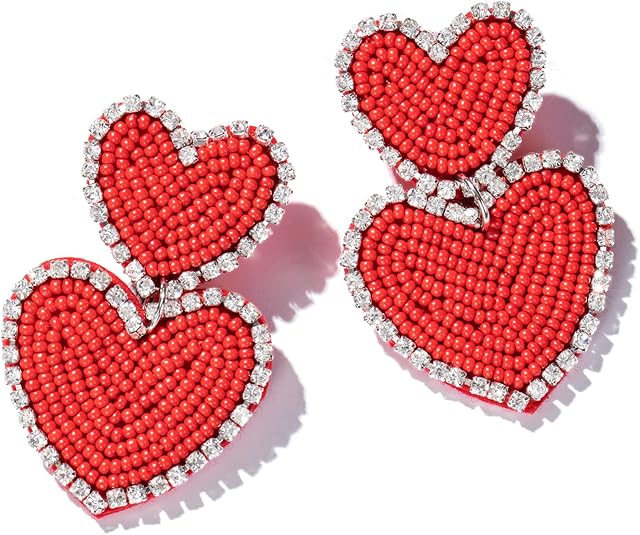 Boho Bliss Earrings in Red