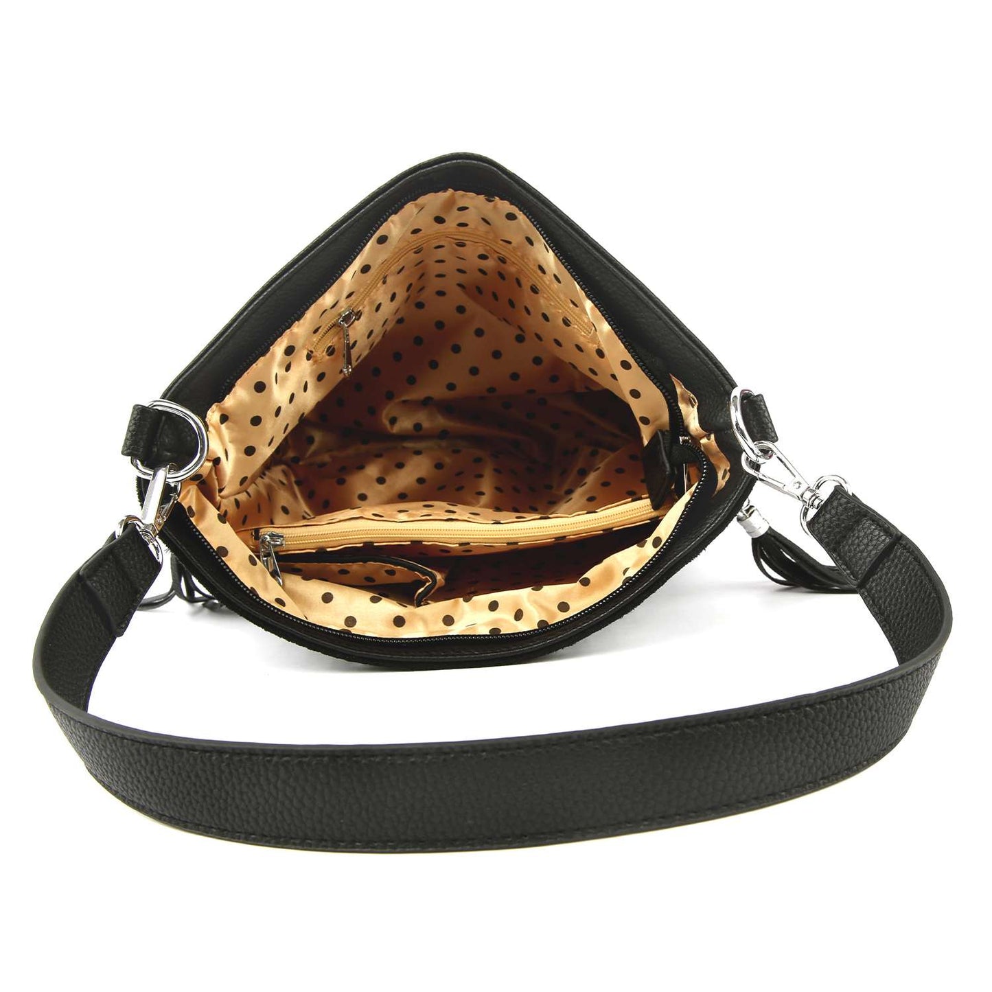 Shine Shift - Black Hobo Crossbody Sling
