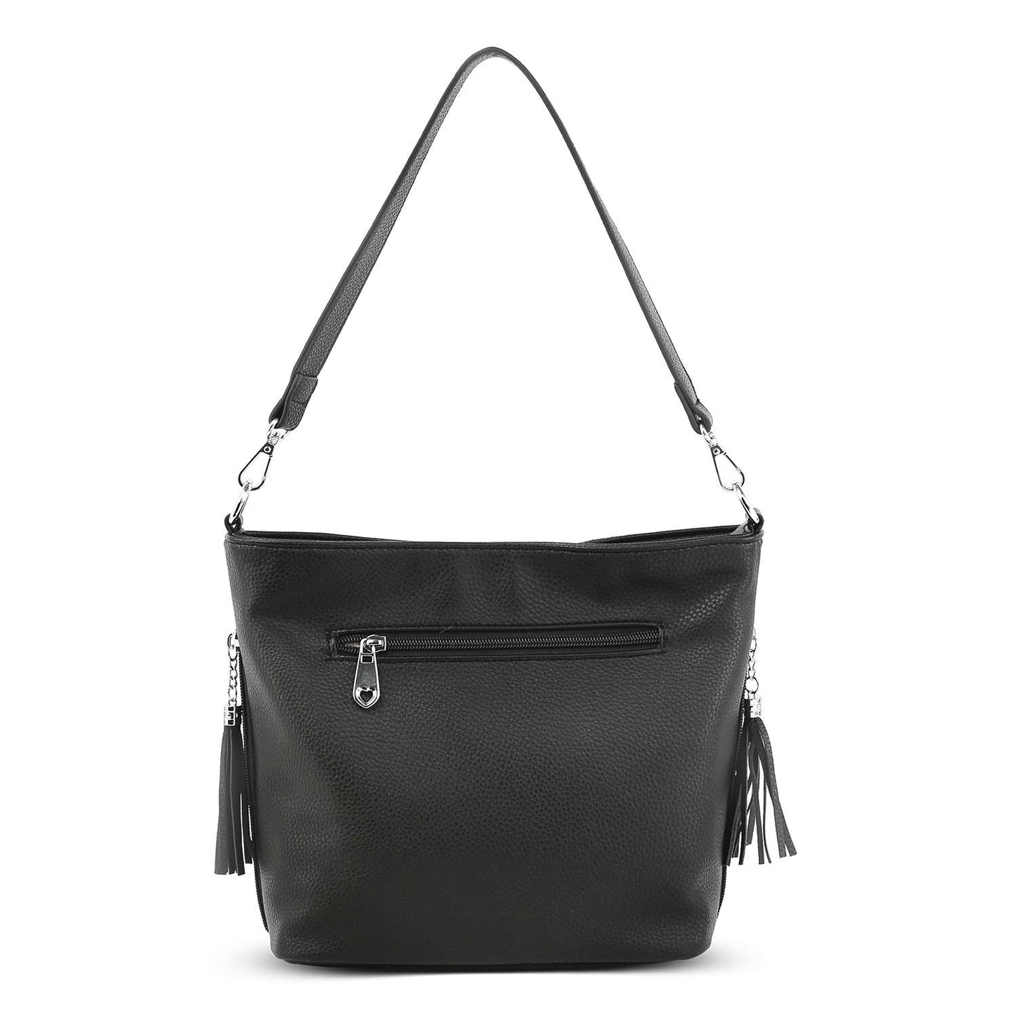 Shine Shift - Black Hobo Crossbody Sling