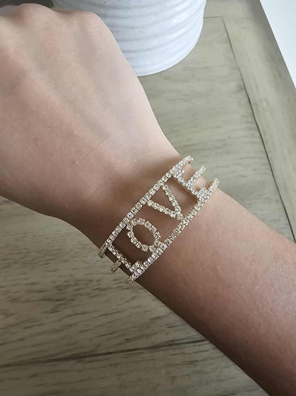 Say It With Sparkle - Gold Bracelet