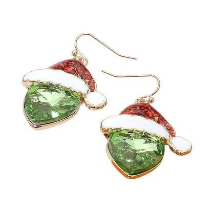 Santa's Favorite - Red & Green Earrings - Alie's Boutique