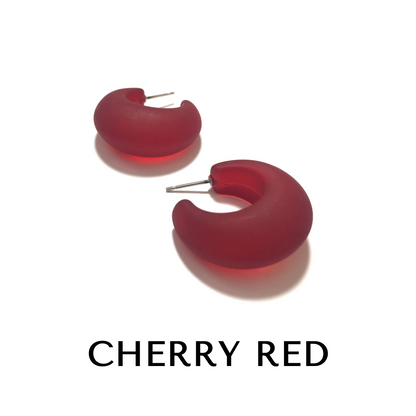 Chunky Snail Shell Hoop Earrings -  Leetie Lovendale