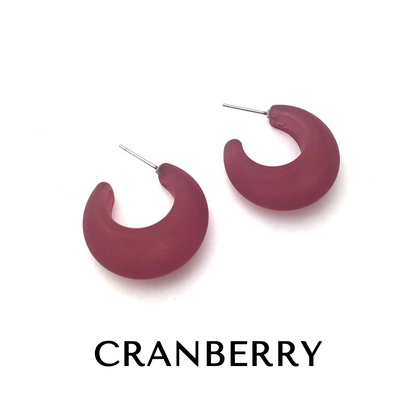 Chunky Snail Shell Hoop Earrings -  Leetie Lovendale