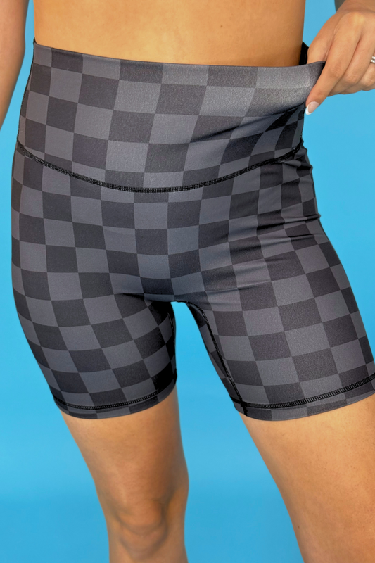 PREORDER-Check Back Biker Shorts - Jess Lea