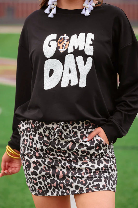 PREORDER- Game Day Approved Black Sweatshirt - Jess Lea