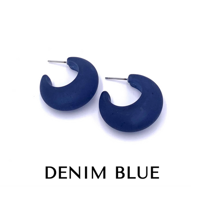 Chunky Snail Shell Hoop Earrings -  Leetie Lovendale