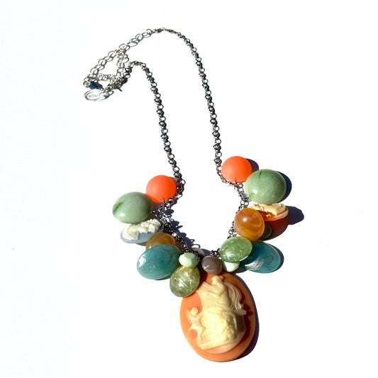 Baroque Garden Party Charm Necklace