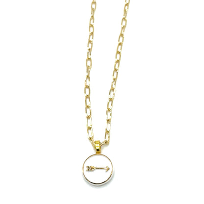 Directions Glass Heirloom Arrow Necklace