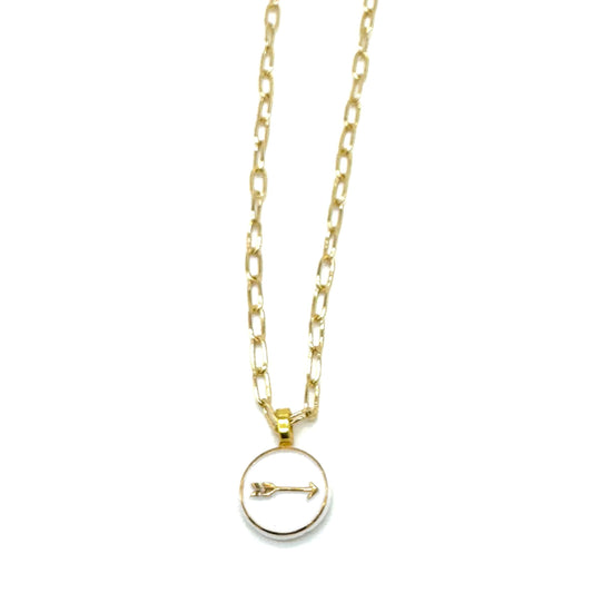 Directions Glass Heirloom Arrow Necklace
