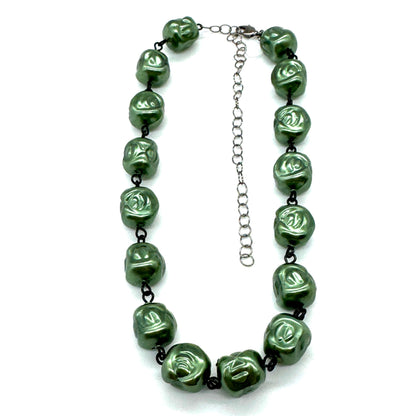 Hollow Evergreen Nugget Amelia Necklace - Leetie Lovendale