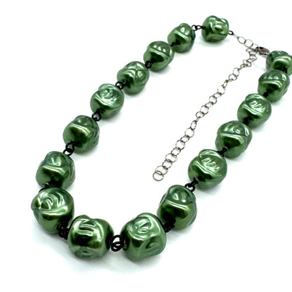 Hollow Evergreen Nugget Amelia Necklace - Leetie Lovendale