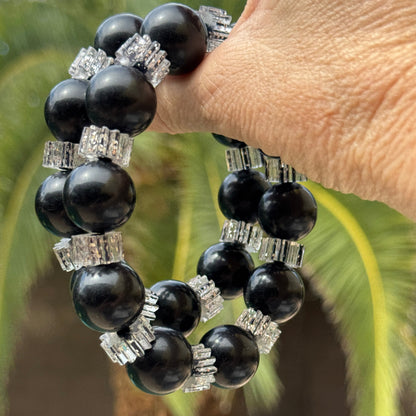 Glitterati Chunky Stretch Bracelet - Leetie Lovendale