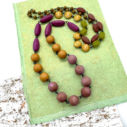 Canyon Bloom Rosary-chained Rope Necklace