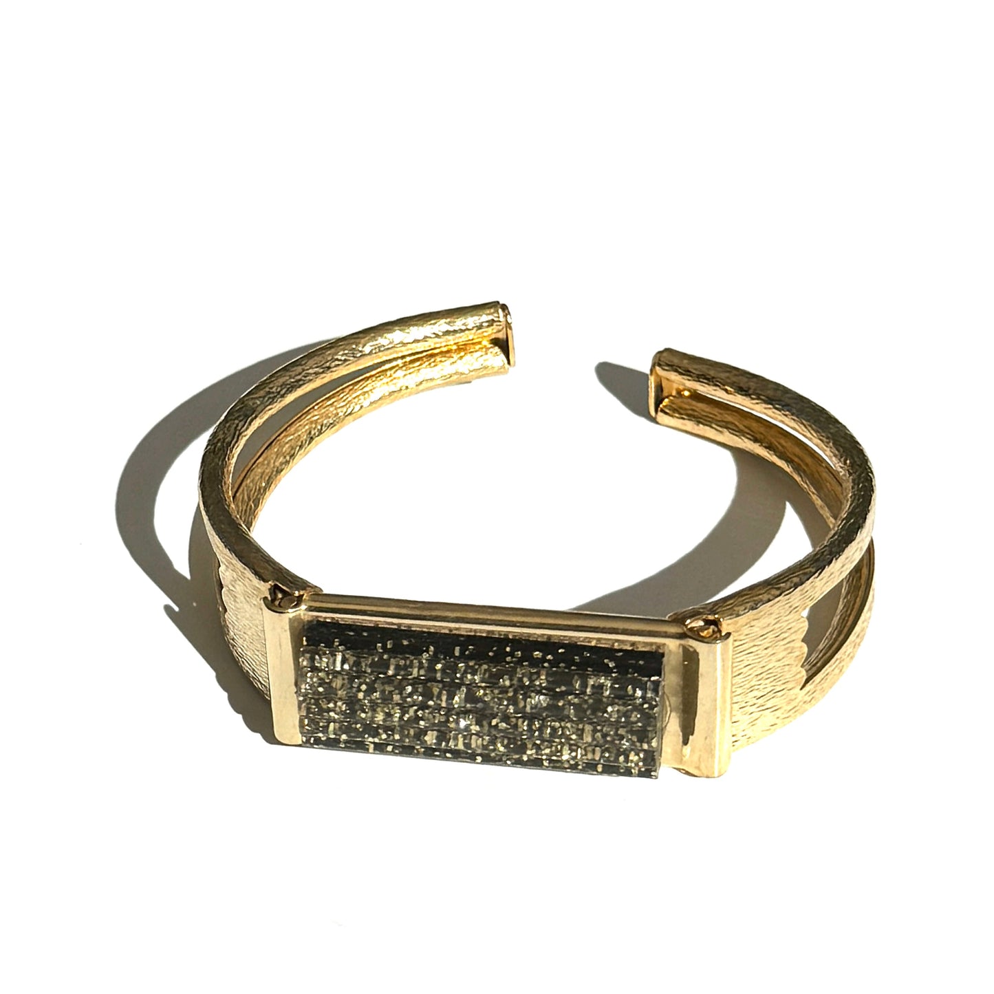 Glitterati Hinged Cuff Bracelet - Leetie Lovendale