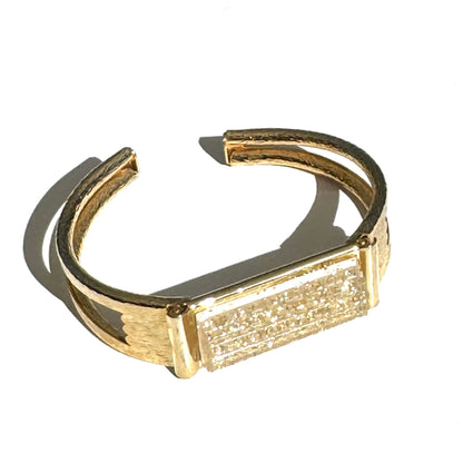 Glitterati Hinged Cuff Bracelet - Leetie Lovendale