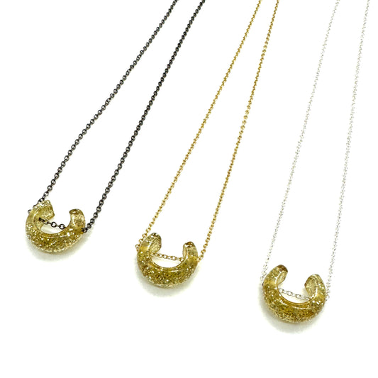 Italian Stardust Glitter Necklace - Leetie Lovendale