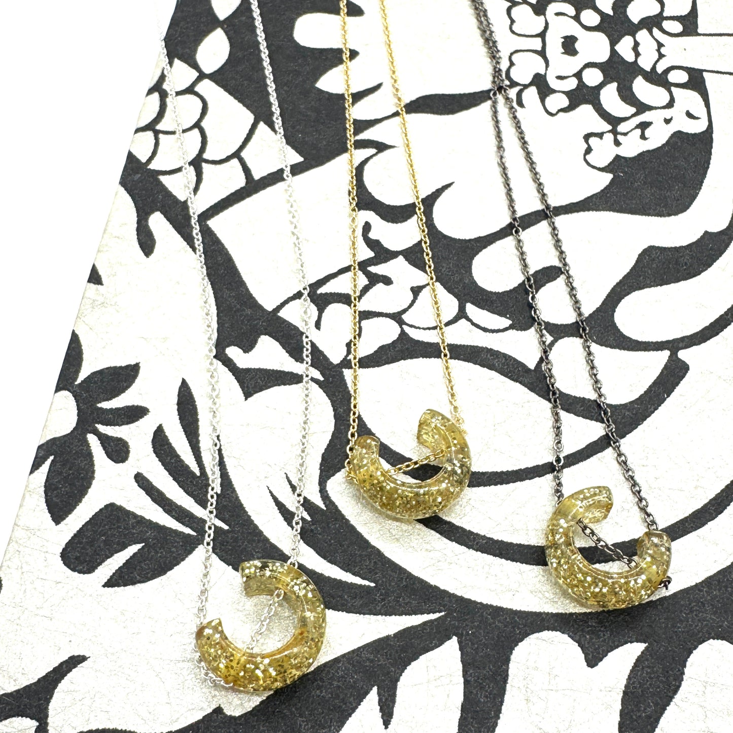 Italian Stardust Glitter Necklace - Leetie Lovendale