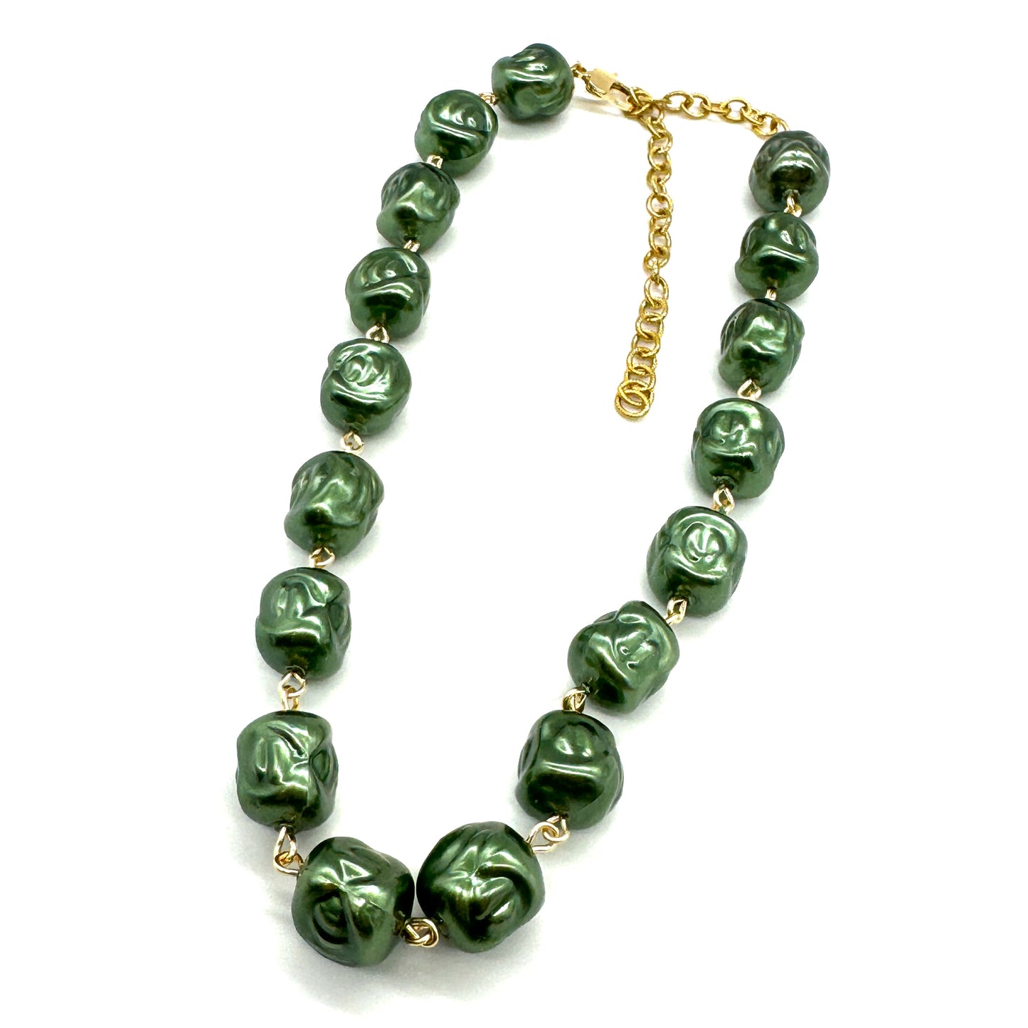 Hollow Evergreen Nugget Amelia Necklace - Leetie Lovendale