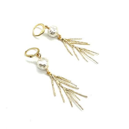 Winter Pine Drop Earrings - Leetie Lovendale