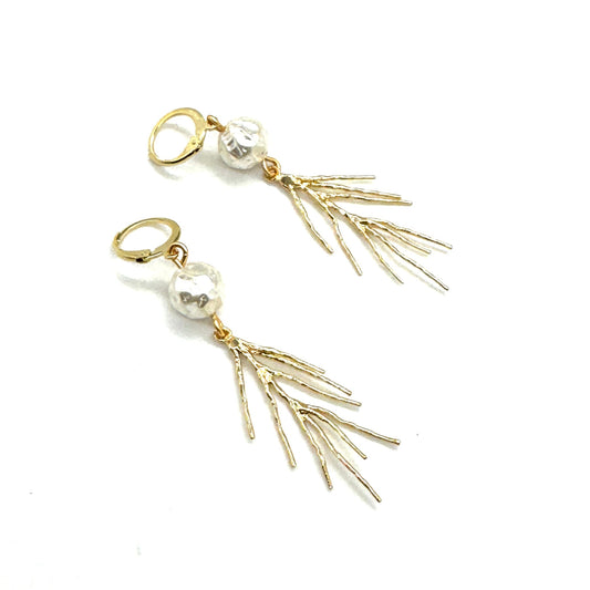 Winter Pine Drop Earrings - Leetie Lovendale