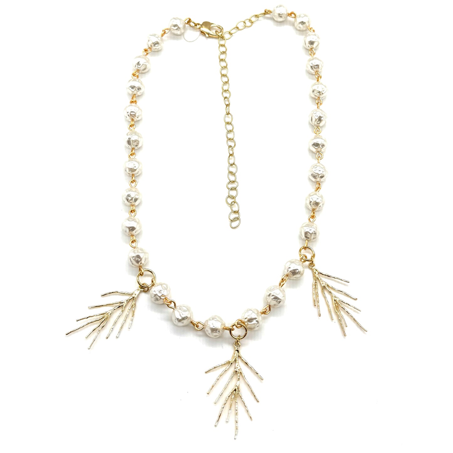 Winter Pine Pearl Necklace - Leetie Lovendale