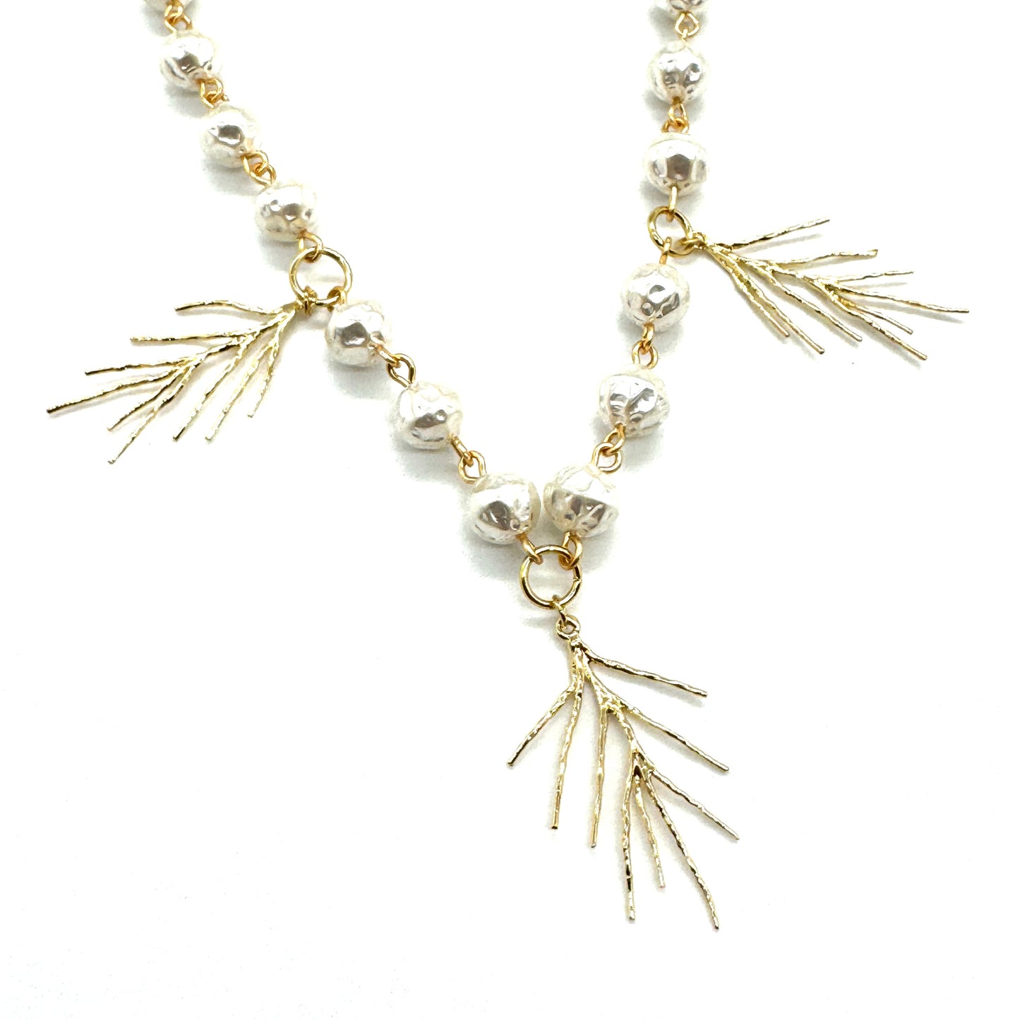 Winter Pine Pearl Necklace - Leetie Lovendale