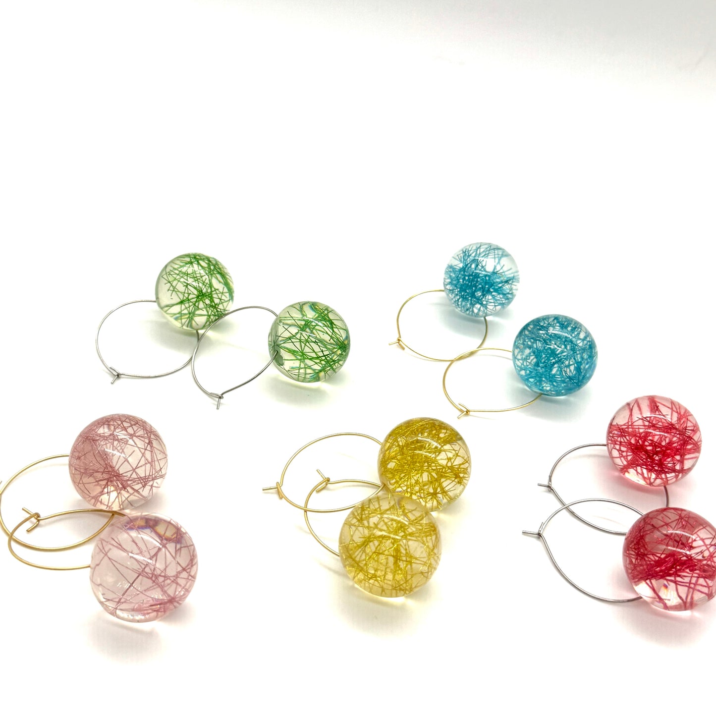 Confetti Orb Hoop Earrings - Leetie Lovendale
