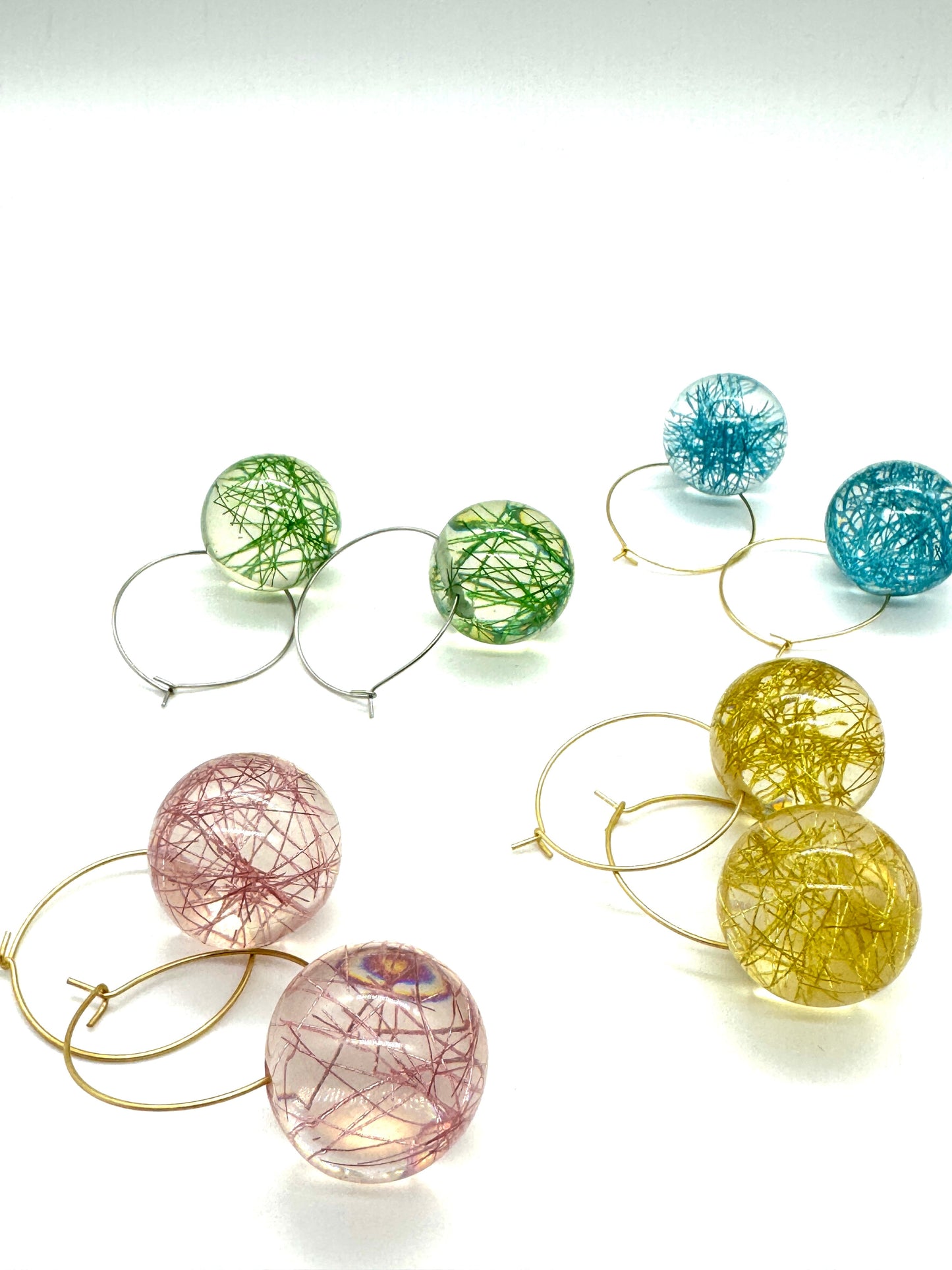 Confetti Orb Hoop Earrings - Leetie Lovendale