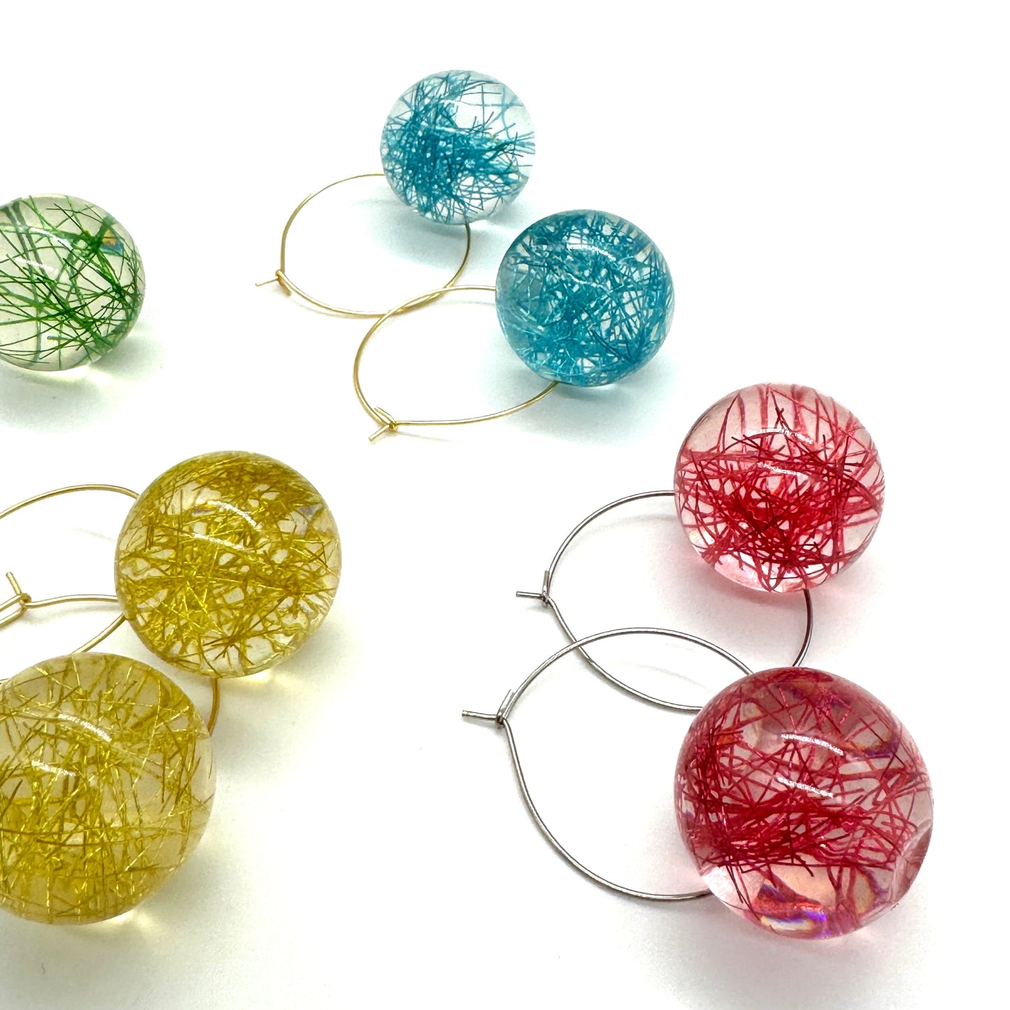 Confetti Orb Hoop Earrings - Leetie Lovendale