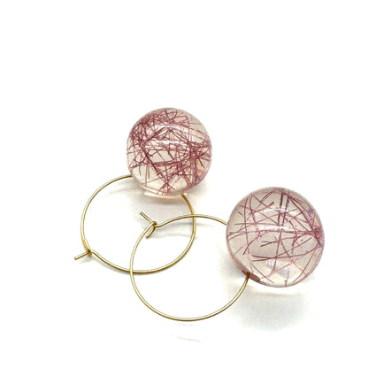 Confetti Orb Hoop Earrings - Leetie Lovendale