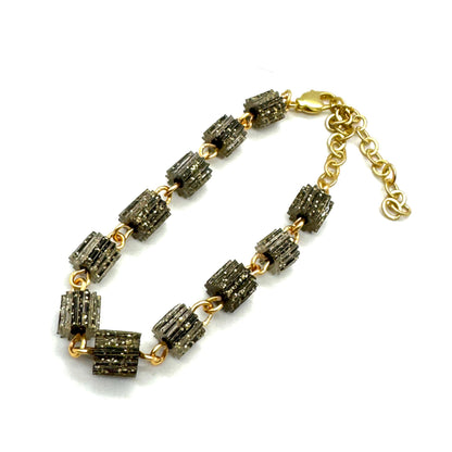Black Glitterati Betsy Bracelet - Leetie Lovendale