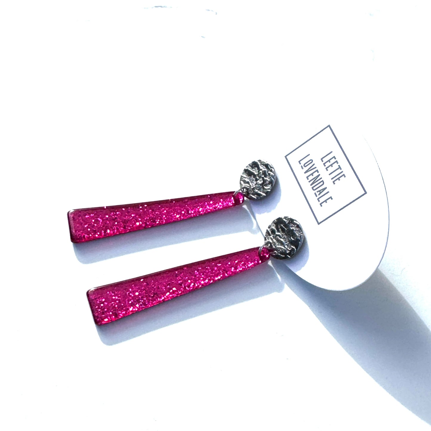 Viva Glitter Drop Earrings - Leetie Lovendale