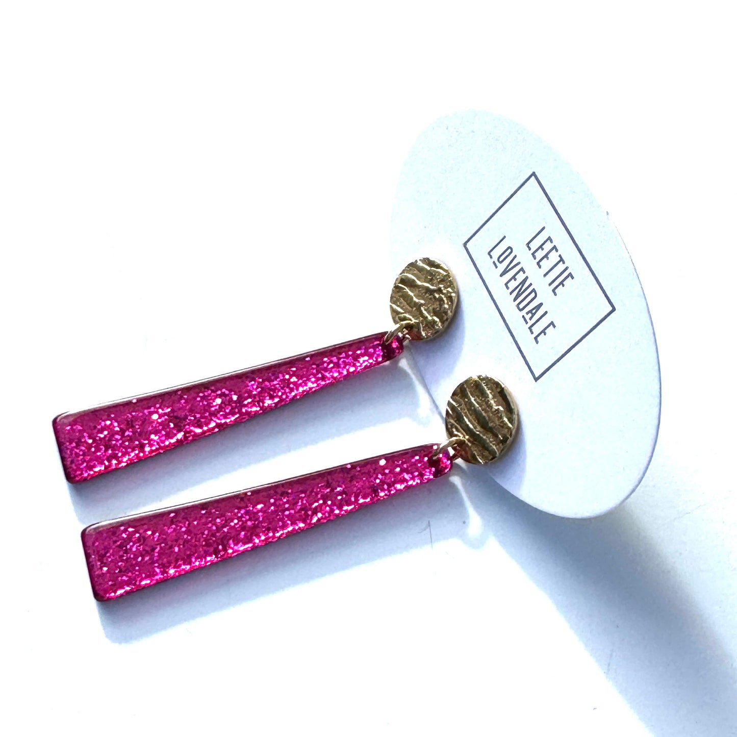 Viva Glitter Drop Earrings - Leetie Lovendale