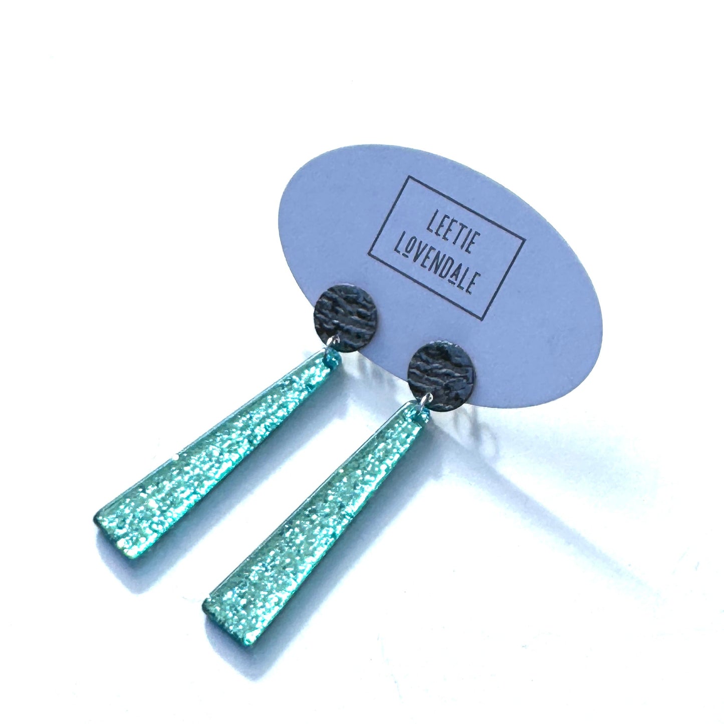 Viva Glitter Drop Earrings - Leetie Lovendale